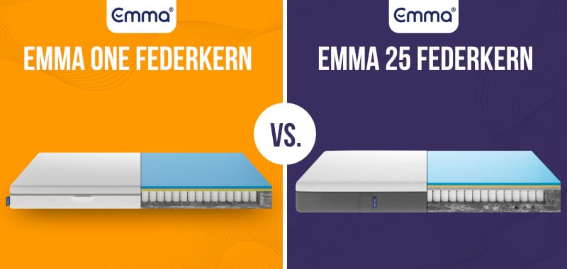 Emma 25 Federkern vs. Emma One Federkern